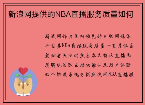 新浪网提供的NBA直播服务质量如何